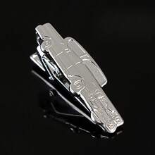 1 Pcs Tie Clip Personalityd Men'S Suit Glasses Pen Shaped Silver Creative Tableware Shark Collar Clip Accessory Gift - 公車 - 查看 6