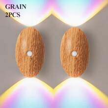 Luz de pared LED con sensor inteligente, lámpara de pared con sensor de movimiento interior inalámbrica, luz nocturna a batería, diseño adhesivo, giratoria, portátil, fácil de instalar, temperatura de color y brillo ajustables, adecuada para pasillos, baños, dormitorios, cocinas, armarios, escaleras, entradas, mesitas de noche, mesas, armarios, decoración del hogar, decoración de la sala de estar, luz con sensor de movimiento, lámpara de mesita de noche, luz LED, luz inalámbrica - Efectos de luz de neón - Ver 28