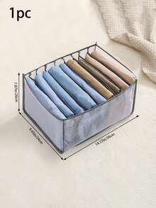 1/2pcs Household Foldable Wardrobe Storage Rack Jeans Storage Box T-Shirt And Leggings Drawer Storage Rack Drawer, Suitable For Wardrobe, Bathroom, Wardrobe Separate Storage Box, Nylon Material,Closets Clothes Organizer Pants Jeans Storage Box Cabinet Organizer Drawers Underwear Socks T-Shirt Wardrobe Storage Organizers - Multicolor - View 5