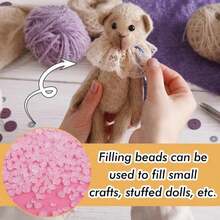 Weighted Stuffing Beads, 5.3oz Craft Stuffing Beads, Rubber Filler For ...