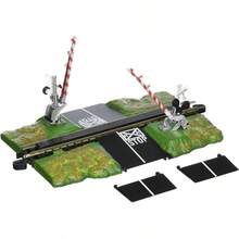 Trains - Puerta de Cruce E - Z Track E - Z Track - Carril de Plata de nquel con Cama de Carretera Gris - Escala N pequea - inicial - Ver 2