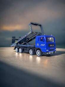 Reibungsgetriebenes Baufahrzeug-Spielzeug, verwandelbarer faltbarer Transportlastwagen, Lastwagen und Innenraum-Baustein-Spielzeug, Baufahrzeug-Spielzeug, Outdoor-Kinderspielzeug, Kompaktlader-Spielzeug, Jungen-Spielzeug-Lastwagen, Strandspielzeug, Jungen-Spielzeug, Spielzeugauto, Gartenwerkzeug, Monster-Truck, Geburtstagsgeschenk für Jungen - Anhänger - Übersicht 8