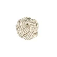 4件装天然绳索狗磨牙玩具 - 适合小型、中型和大型犬，互动式清洁牙齿玉米芯磨牙棒，耐用纹理表面，坚固结构，适合活跃的宠物，中型犬玩具，小型犬玩具，大型犬玩具，亚麻玩具 - 米色 - 查看 8