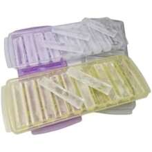 Plasvic. Juego de 4 bandejas de plástico, para cubitos de hielo. Bandejas para hielo: 10 cavidades c/u.(default) - Multicolor - Ver 4