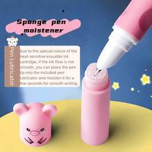 4pcs Ballpoint Pens (Without Ink Refills) + 10pcs Blue Ink Refills, Erasable Pens, Suitable For Correcting Grip, Signature And Calligraphy Practice. Suitable For Daily Use And Office. - Blue - View 5