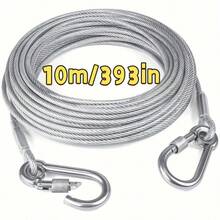 [Steel Clothesline] 1 Set, Stainless Steel Clothesline | Portable, Suitable For Indoor/Outdoor Laundry, Camping Accessories, Bathrooms And Dormitories - Multicolor - View 11