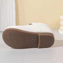 1 Pair New Baby Soft Sole Minimalist Casual Fashion Buckle Design Princess Fashion Shoes Suitable For School And Party - White - View 7