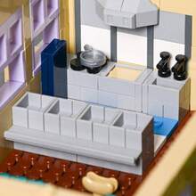 Simpsans Springfiald - Bloques de construccin escolares - Moc American SCA arquitectura de dos pisos con cifras, juegos de construccin modulares de casas de ciudad - 3500 piezas - para - inicial - Ver 6