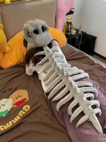 1pc Fun Dinosaur Skull Costume, Realistic Dinosaur Skull Model Head Hat Mask, Teen And Adult Role-Playing Costumes And Props, Party Costume Cosplay Props And Costumes, Super Soft And Comfortable, The Best Festival Gift, A Must-Have Gift For Friends In Outdoor Outfits - Multicolor - View 5