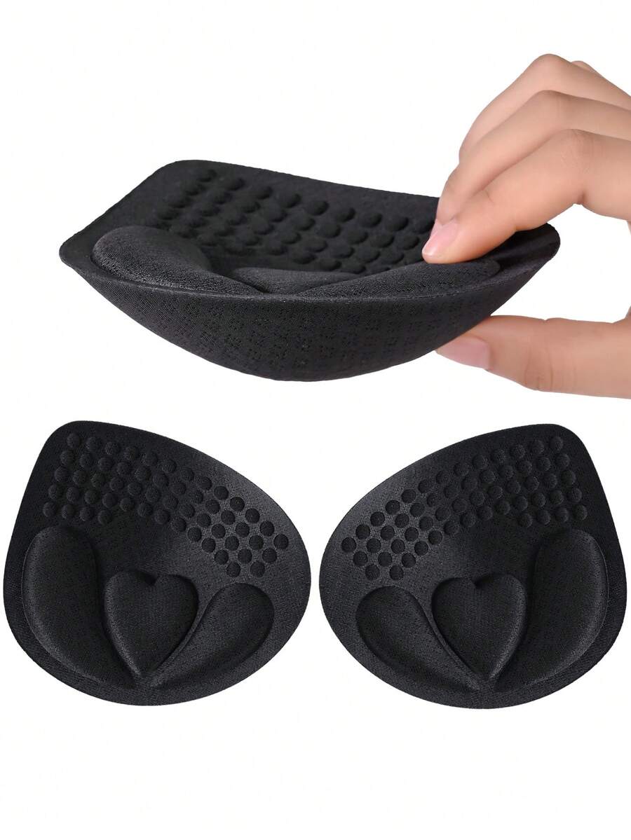FELIZONES 1 Cặp miếng độn ngực dày 4cm màu đen, nâng đỡ và tạo dáng vòng một cho ngực nhỏ, miếng độn ngực có thể tháo rời và giặt được, tăng độ dày lớp đệm, phụ kiện áo ngực và đồ lót.
