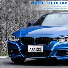 2 Pack Marco de Matrícula Porta Placas de Silicona Universal Soportes para MatríCula con Accesorios de Montaje para Auto Antióxido Antivibración A - A - Ver 5