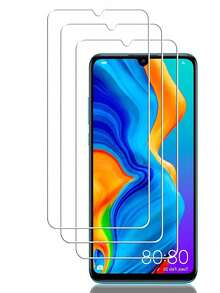 3 片钢化玻璃屏幕保护膜适用于华为荣耀，防爆、防刮、防指纹、防油、高铝玻璃膜适用于华为荣耀，白边升级防爆、防指纹、防震、光滑保护膜适用于华为荣耀，灵敏触摸、无气泡、超清晰、精确贴合、易于安装钢化玻璃 - 1.5 毫米厚防碎硬包装