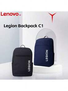 Lenovo Legion C1 Business Travel Universal Backpack: Multi-Compartment Storage, Breathable And Pressure-Relieving Carrying Design, Side Water Bottle Pocket, Water-Repellent Fabric, Anti-Theft Design, 16-Inch, Black. - Black - View 3