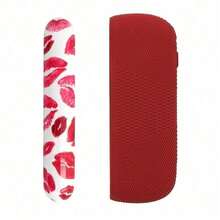 Juego de funda y cubierta de silicona con diseño de beso en los labios para IQOS Iluma e IQOS Iluma I - Lado de la concha - Ver 5