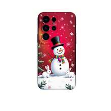 1PC Phone Case ,  Snowman Bunny Winter Snowflake Holiday , Stylish Phone Case, Phone Decoration, All-around Lens Protection, Creative Small Gift, Funny Gift for Boys and Girls - ブラック - チェックする 7