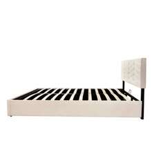 Bed Frames - Beige + Velvet + 140cm*200cm - View 7