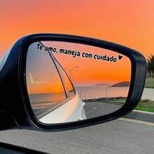 "I Love You, Drive Safely" Inspirational Sticker, Spanish "Te Amo, Maneja Con " Rearview Mirror Sticker "I Love You, Drive Safely" Waterproof Inspirational Car Window Sticker - one-size - View 5