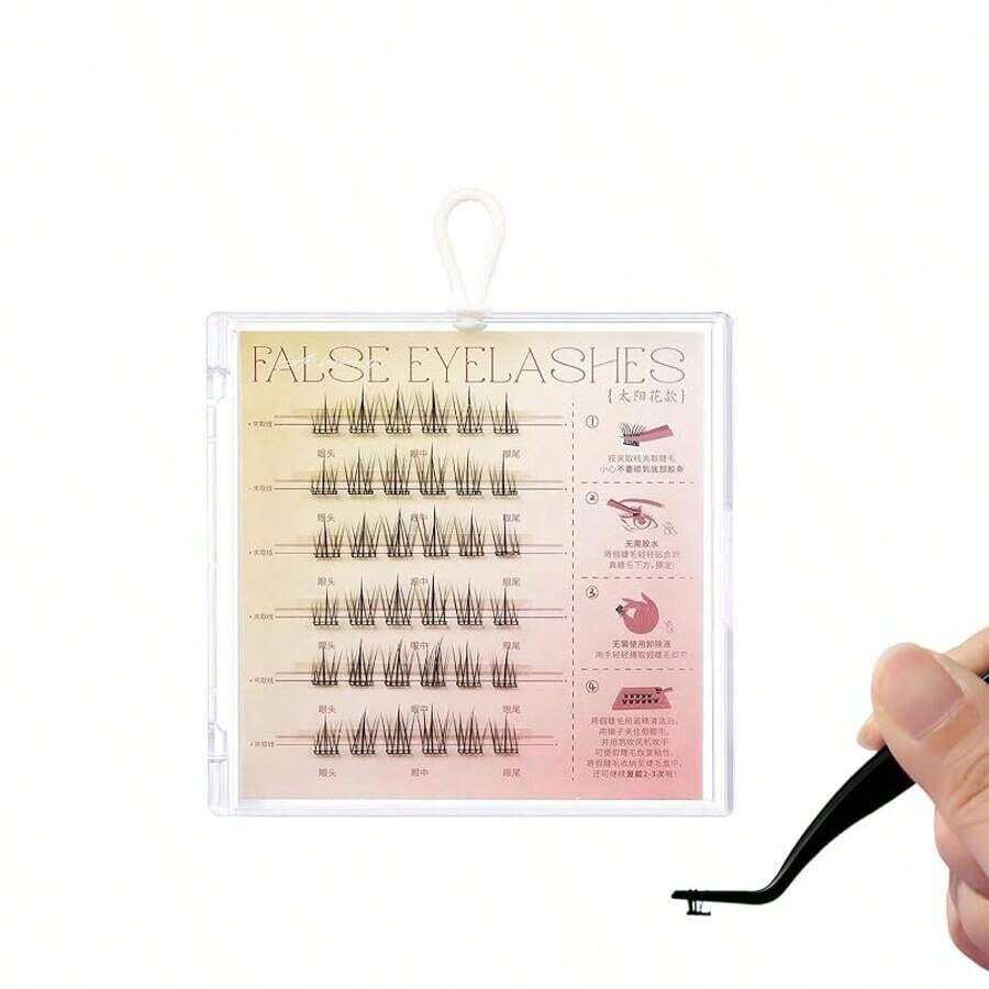 Dorolab Lashes, Dorolab Eyelashes, Dorolab Reusable Glue-Free False Eyelashes, Dorolab Glue Free Eyelashes, Lash Clusters Kit Waterproof, Press On Lashes No Glue Needed (A)(Random Shipment) - 隨機 - 查看 1