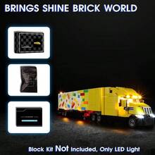 - Luz para 60440 modelo de bloques de construccin de camin de reparto amarillo, diseo y configuracin compatible con el modelo 60440 luz, no kit de bloques de - inicial - Ver 6