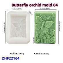 Khuôn silicon làm xà phòng hình hoa mẫu đơn vuông, khuôn xà phòng hình chuồn chuồn bay dễ thương, khuôn xà phòng hình bướm, khuôn hoa lan, khuôn thạch cao thơm, khuôn làm xà phòng hoa cẩm tú cầu tự làm, khuôn đúc nhựa thạch cao, khuôn làm đồ thủ công mỹ nghệ, khuôn làm bom tắm. - trắng - Xem 14