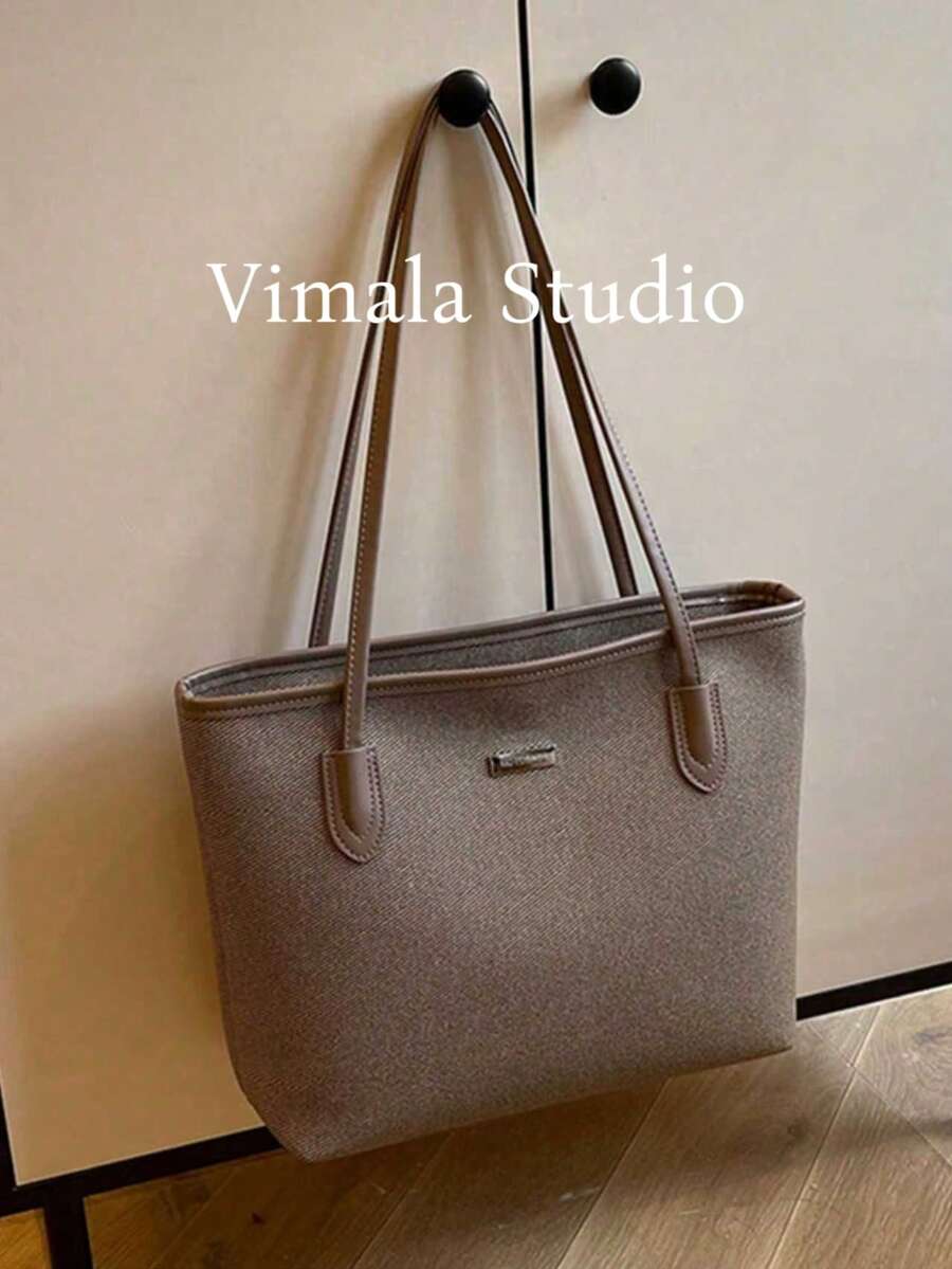 时尚新款单肩托特包，休闲大容量女士手提包