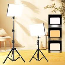 10-Inch Selfie Ring Light With 43-Inch Adjustable Tripod And Phone Holder - LED Light Panel, Suitable For Photography, Vlogging, Live Streaming, Makeup, Selfie, Zoom Meetings - Compatible With Smartphones/Tablets, Plug And Play Ring Light System - Multicolor - View 5