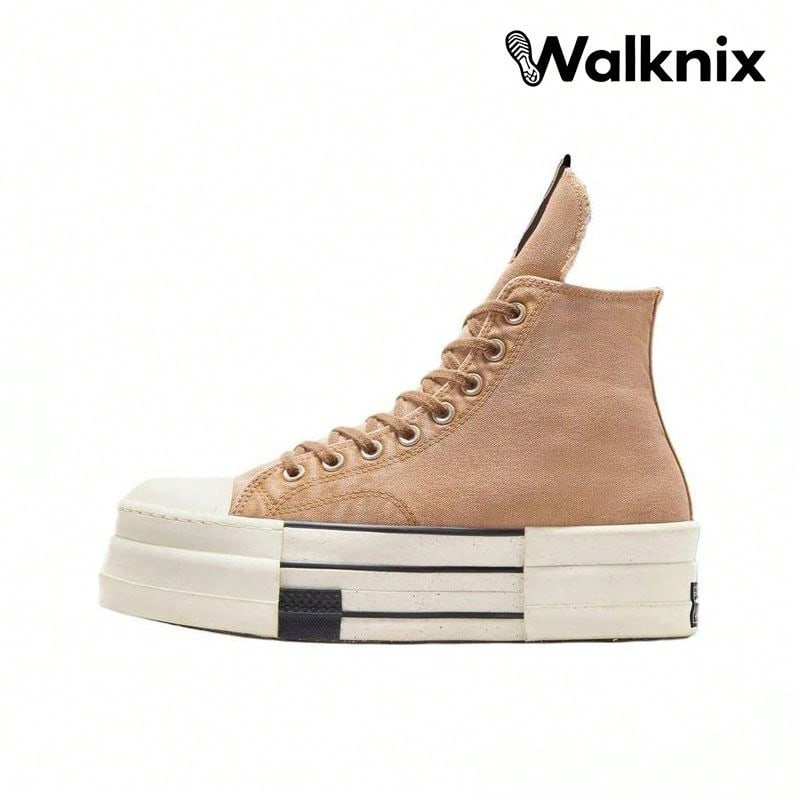 Rick Owens X Converse DRKSHDW DBL DRKSTAR Chuck 70 High 'Washed Canvas Pack - Blonde' Tan Egret Sneakers Men A06756C - 彩色 - 查看 1