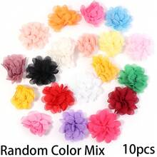 10 bông/gói 5cm hoa voan thủ công, thích hợp để làm hoa đeo tay, bó hoa, vòng tay, trang trí vòng cổ, quần áo, giày dép, túi xách và phụ kiện DIY - Nhiều màu - Xem 19