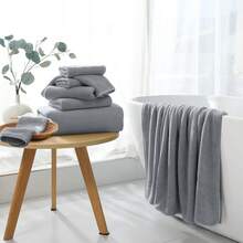 Bathroom Towel Set| Ultra Soft Microfiber Towel Set For Bathroom Hotel,Highly Absorbent Quick Dry Bath Towel Collections