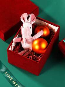 1/5个装豪华天鹅绒礼盒，带盖，适用于婚礼和活动，不含丝带，情人节礼物 - 彩色 - 查看 10