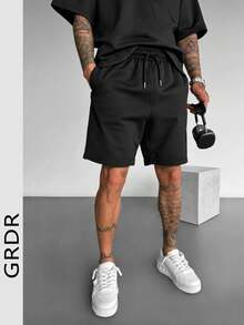 GRDR Men's Casual Versatile Sports Shorts, Summer - Black - View 1