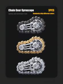 1 件锌合金，EDC 玩具，采用独特的不锈钢链条设计和光滑轴承，用于集中注意力、缓解压力、冥想的烦躁玩具 - 紧凑型新奇礼物 - 彩色 - 查看 11