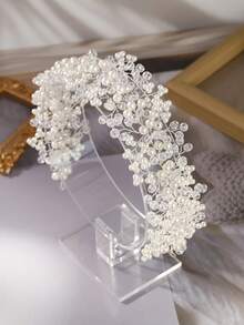 1 buc Vintage mireasă coafură lucrată manual nunta bandă de păr păr viță de vie cristal perlă falsă bandă de păr mireasă nunta accesorii de păr accesorii de Ziua Îndrăgostiților