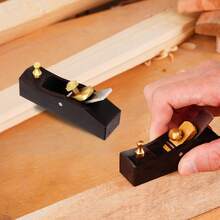 cepillo de madera - Cepillo de mano de 3,2 pulgadas para trabajar la madera, cepillo de desbaste de madera de fondo plano, cepillo de mano de bloque para trabajar la madera - 1 - Ver 3