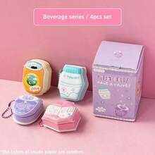 Super Mini Memo Pad 4pcs/Box Or 1pc Random, Decompression Stickers With Portable Chain, Cute Stickers Notes For Office Student Back To School - Multicolor - View 8