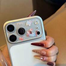 IMD Glitter Rhinestone Lens Film, Luxury Goddess Style, Compatible With Iphone 17 Pro Max Applicable To Daily Shield, Office, Home Daily Shield Office Home Lens Protector Phone Camera Cover Sparkling Crystal Waterproof Shockproof Anti-Fall Scratch Resistant - Multicolor - View 9