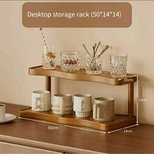 杯架收纳架，桌面杯子和马克杯收纳架，咖啡/茶杯展示架 - 摩卡棕 - 查看 7