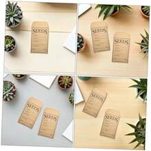 Holibanna 50 Piezas Mini Envelopes Auto-adhesive Seed Storage Bags para Flores Monedas y Artículos Organizador Portátil(default) - Multicolor - Ver 4