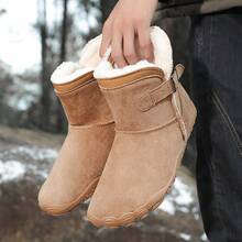Botas de neve femininas - Camelo - Ver 3