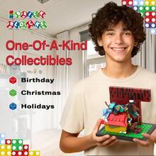 Bloques de ladrillo, juego de bloques de construccin, 213 piezas con pequeo juego de construccin estilo perrito, tamao del modelo 4.5x 3.2x 3. pulgadas - inicial - Ver 7