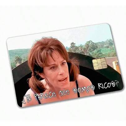 kit de 3 stickers Lois Te parece que somos ricos? malcom. para tarjeta de credito o debito