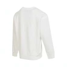 Nike 男童字母图案印花圆领套头长袖针织卫衣 NY2432176PS-001 - 白色 - 查看 2