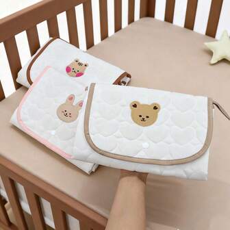 1 件婴儿便携式可折叠尿布更换垫，多用途婴儿防水更换垫