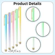 (1 Pc/5-Pcs) Capacitive Stylus, High-Sensitivity And High-Precision Capacitive Touch Pen, Compatible With Tablets, Smartphones, And All General Touchscreen Devices Gifts For Mother, Family, Friends, Kids, Birthday, Holiday - Multicolor - View 3