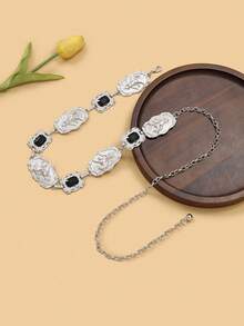 1 Peça Corrente de Cintura Vintage de Metal com Animal e Gemas, Cinto Versátil Feminino, Joia Corporal, Acessório de Cintura para o Natal. Adequado para Primavera, Verão, Outono, Inverno, Estilo Punk.