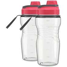 Torosqui Botella de Agua 650 ml 2 Pack – Libre de , Resistente y Duradera, Con Agarre Ergonómico y Diseño Cómodo para Deporte, Oficina o Uso Diario ()(Rosa) - Multicolor - Ver 1