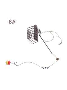 GOTURE 1/2/3件套鲤鱼饵笼套装 - 耐用金属笼+鱼线套装/发夹配件，高效展示饵料，浅水/节日礼物钓鱼 - 彩色 - 查看 10