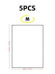 25 piezas Bolsa de almacenamiento de ropa de PE, bolsa de clasificación de ropa transparente de PVC, bolsa de embalaje impermeable con cremallera para ropa interior, caja de almacenamiento de ropa con patrón de margaritas pequeñas para el hogar, bolsas de almacenamiento transparentes con escarcha, bolsas de embalaje de envío, para empacar camisetas, camisas, zapatos, documentos, bolsas de plástico selladas, bolsas reutilizables con cierre hermético y escarcha, bolsas de almacenamiento de viaje ahorradoras de espacio, organizador de almacenamiento de ropa para el dormitorio y el armario