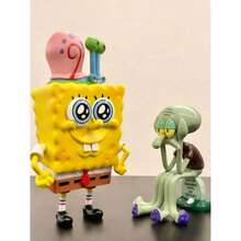 SpongeBob SquarePants 1 Tượng Bạch Tuộc Hình Bọt Biển  SquarePants Cao Cấp Lớn, Sao Biển, Bạch Tuộc, Trang Trí Bàn Làm Việc, Trang Trí Xe Hơi, Quà Tặng Sinh Nhật Hoạt Hình Dễ Thương (Nhuộm Thủ Công Có Thể Có Sai Sót) - Nhiều màu - Xem 1