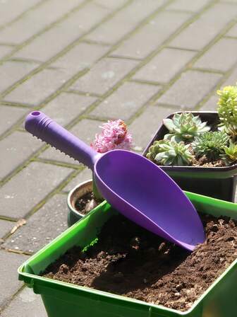 1 Stück Gartenschaufel für Zuhause, Kunststoff Gartenschaufel Handschaufel zum Umtopfen, Sukkulenten Kultivierung, Lockerung des Bodens, Pflanzen mit Griff, Gartengeräte